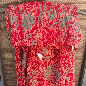 NWT Indonesian Batik Summer Body Wrap rope tie